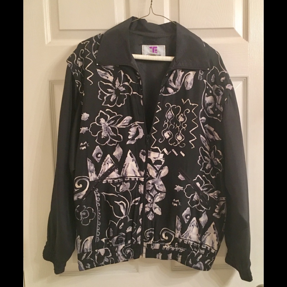 Silk Tracksuit Windbreaker + Pants Oleg Cassini